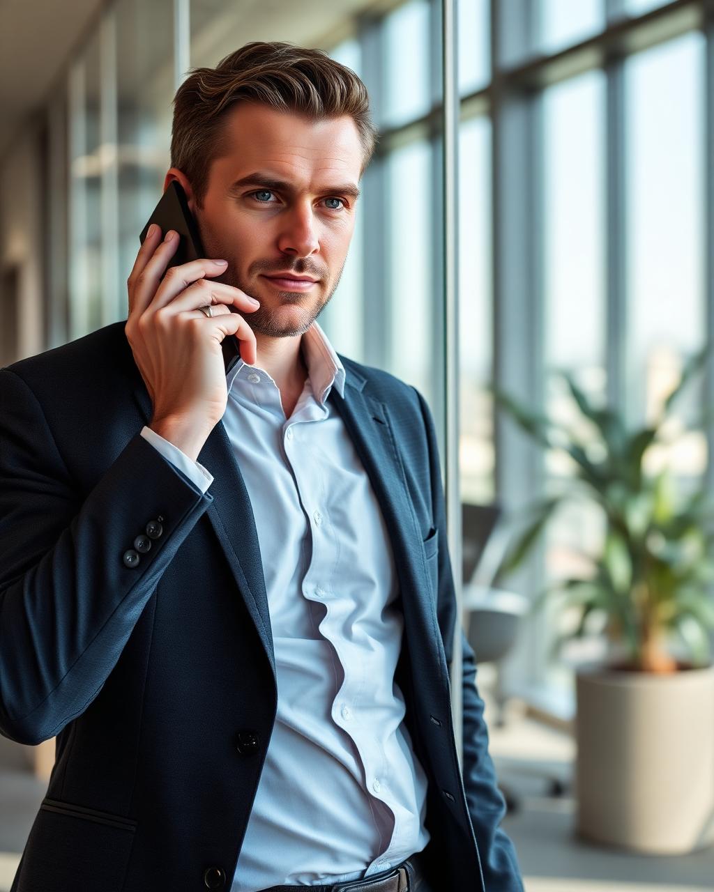 Call buyer partner taking a live qualified call